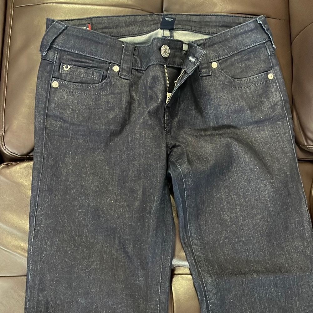 True Religion jeans, Billie low rise straight style, size 29